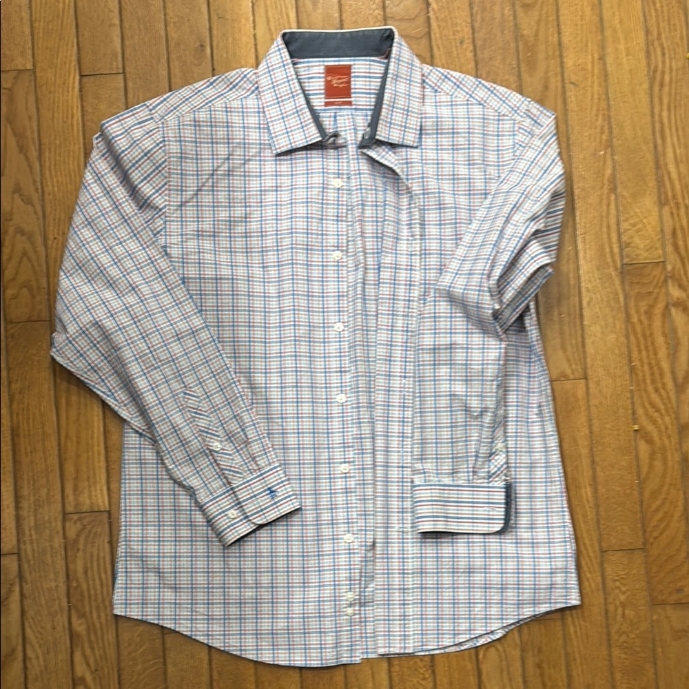 Men's Blue Checkered Shirt
